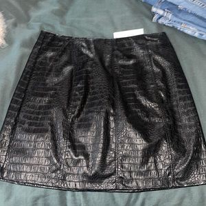 Leather skirt